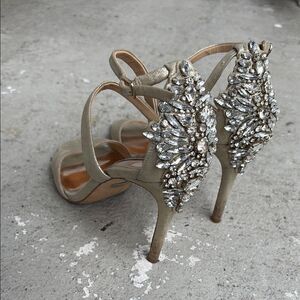 Badgley Mischka Rhinestone heels